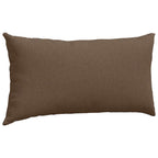 Cuscini da Divano 2 pcs Marrone 80 x 40 cm Tessuto