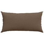 Cuscini da Divano 2 pcs Marrone 80 x 40 cm Tessuto