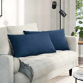 Cuscini da Divano 2 pcs Blu 80 x 40 cm Tessuto