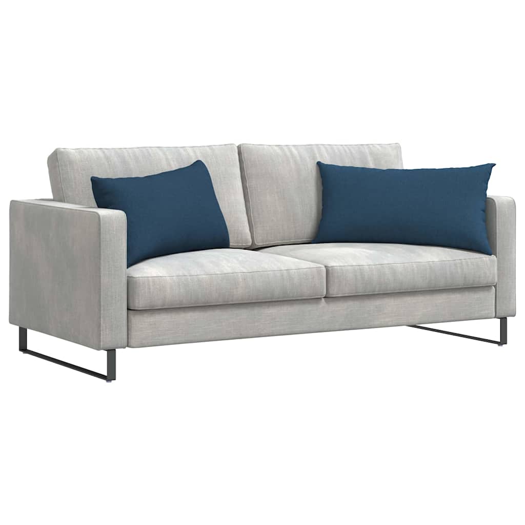 Cuscini da Divano 2 pcs Blu 80 x 40 cm Tessuto