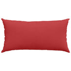 Cuscini da Divano 2 pcs Rosso 80 x 40 cm Tessuto