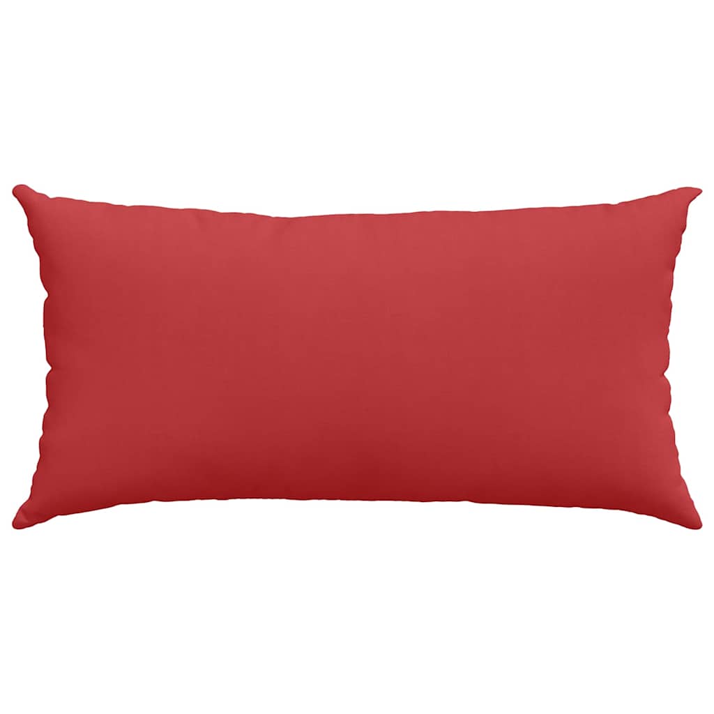 Cuscini da Divano 2 pcs Rosso 80 x 40 cm Tessuto