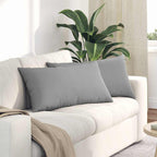 Cuscini da Divano 2 pcs Grigio Nuvola 80 x 40 cm Tessuto