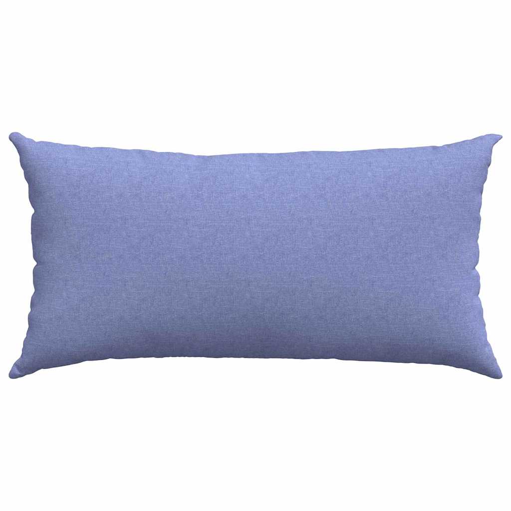 Cuscini da Divano 2 pcs Blu jeans 80 x 40 cm Tessuto
