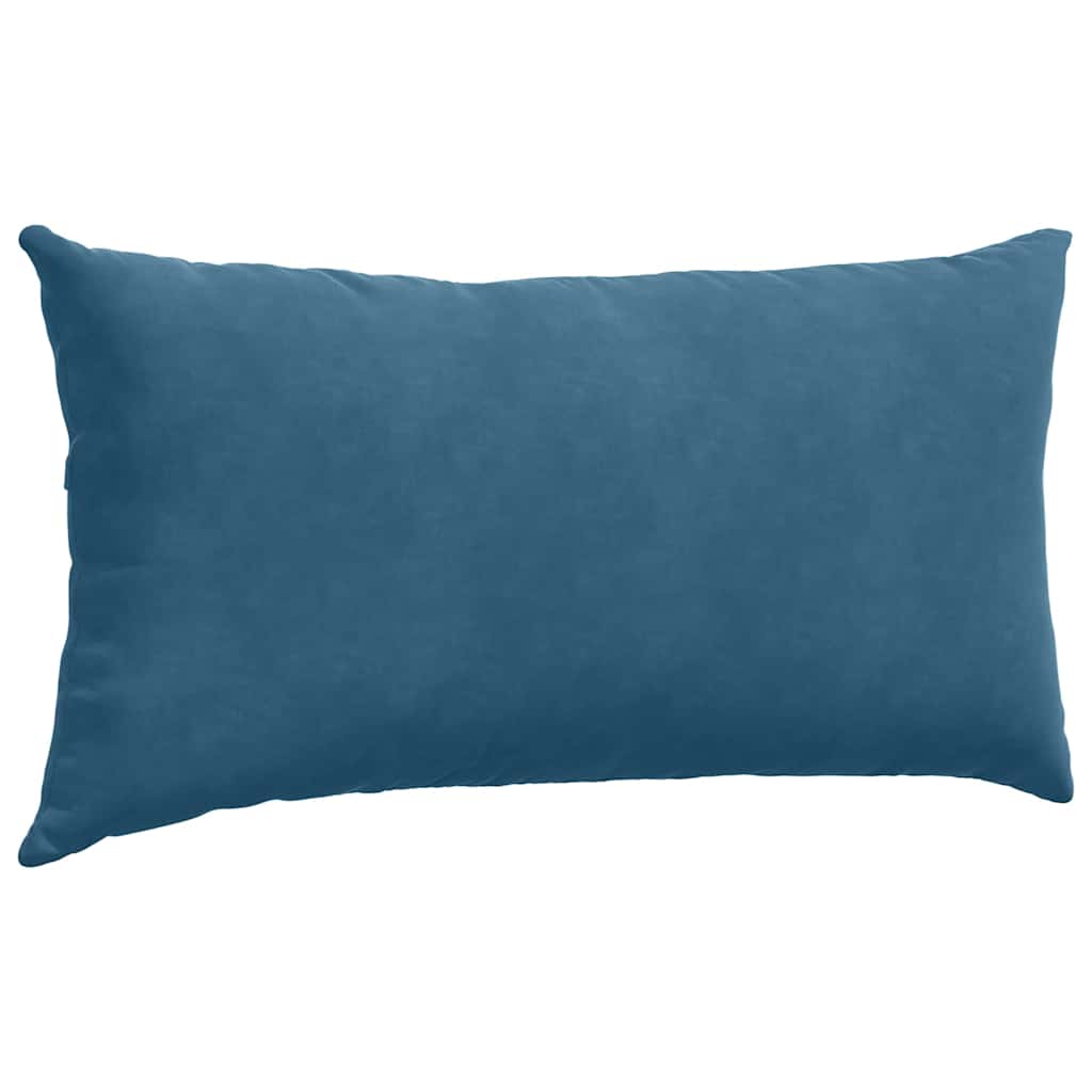 Cuscini da Divano 2 pcs Blu 80 x 40 cm Tessuto in Cords