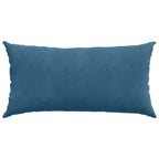 Cuscini da Divano 2 pcs Blu 80 x 40 cm Tessuto in Cords