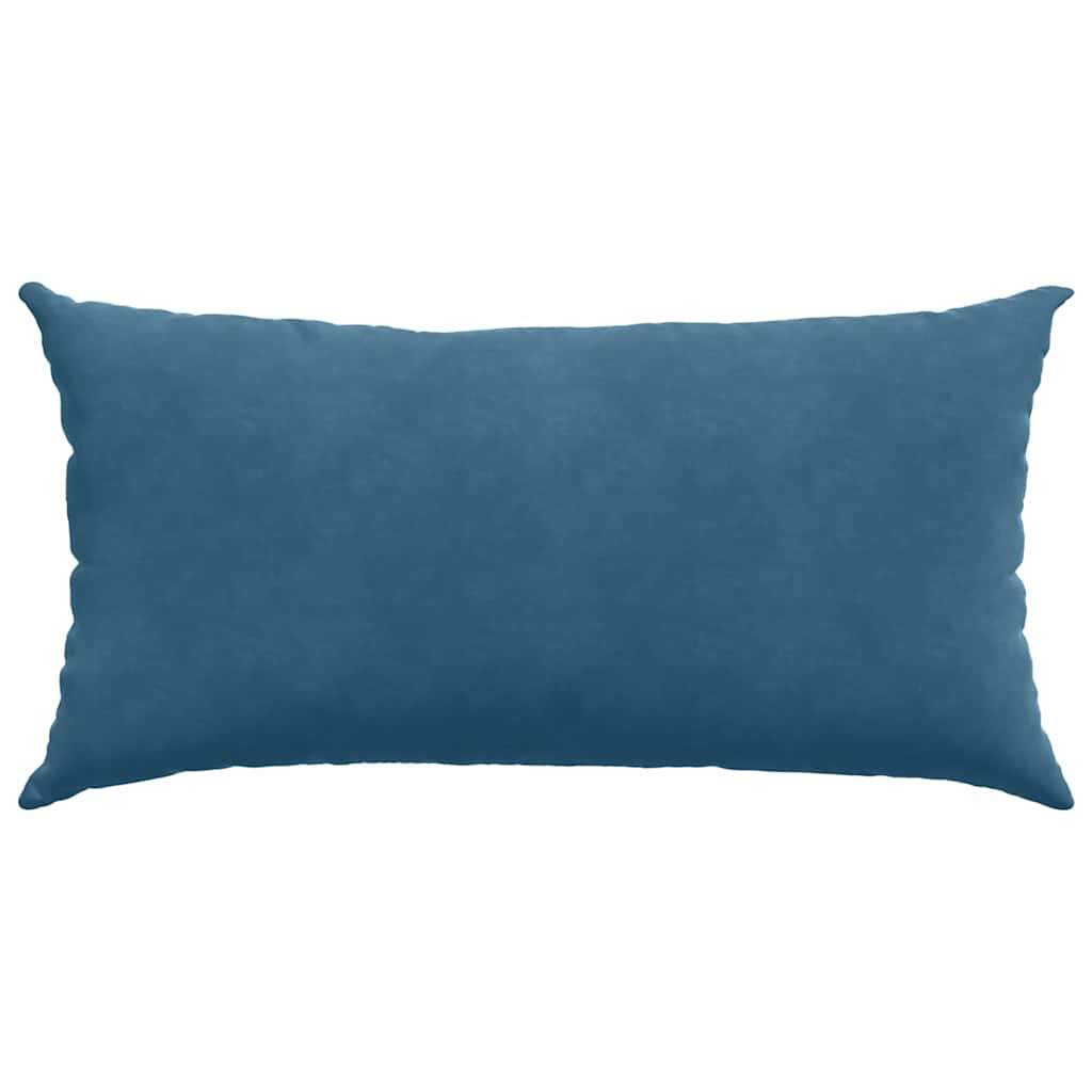 Cuscini da Divano 2 pcs Blu 80 x 40 cm Tessuto in Cords