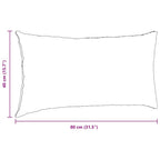 Cuscini da Divano 2 pcs Blu 80 x 40 cm Tessuto in Cords