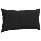 Cuscini da Divano 2 pcs Nero 80 x 40 cm Tessuto in Cords