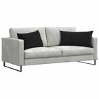 Cuscini da Divano 2 pcs Nero 80 x 40 cm Tessuto in Cords