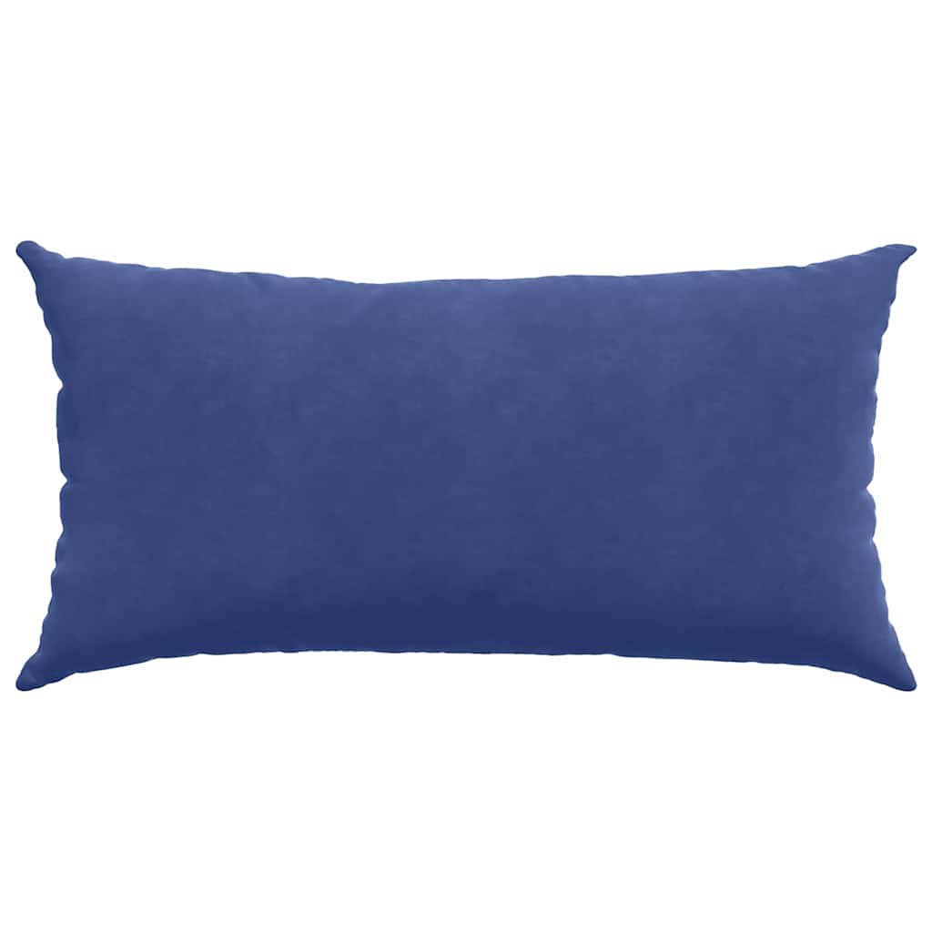 Cuscini da Divano 2 pcs Blu Polizia 80 x 40 cm Tessuto in Cords