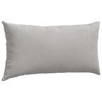 Cuscini da Divano 2 pcs Grigio chiaro 80 x 40 cm Tessuto