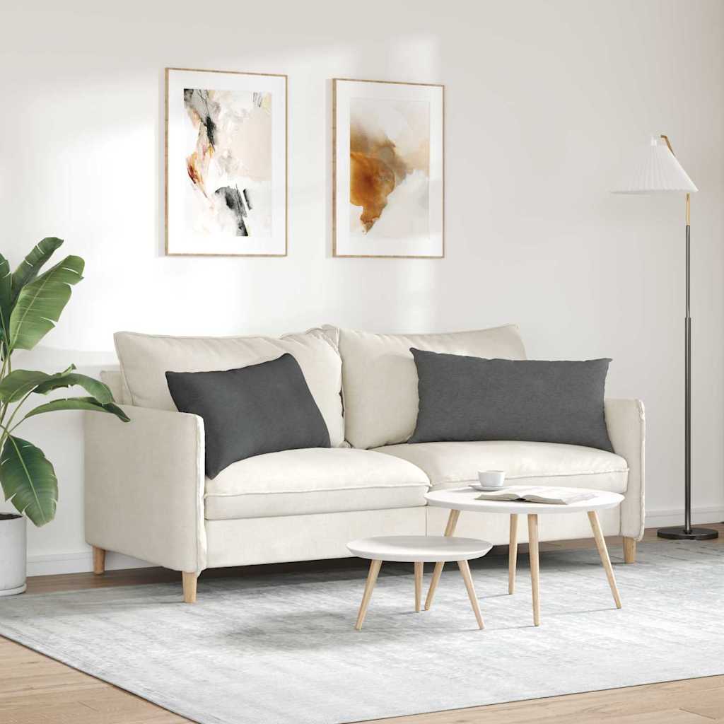 Cuscini da Divano 2 pcs Grigio scuro 80 x 40 cm