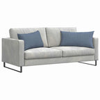 Cuscini da Divano 2 pcs Blu 80 x 40 cm Tessuto in Cords