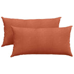 Cuscini da Divano 2 pcs Rosso Arancio 80 x 40 cm