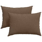 Cuscini da Divano 2 pcs Marrone 70 x 50 cm Tessuto