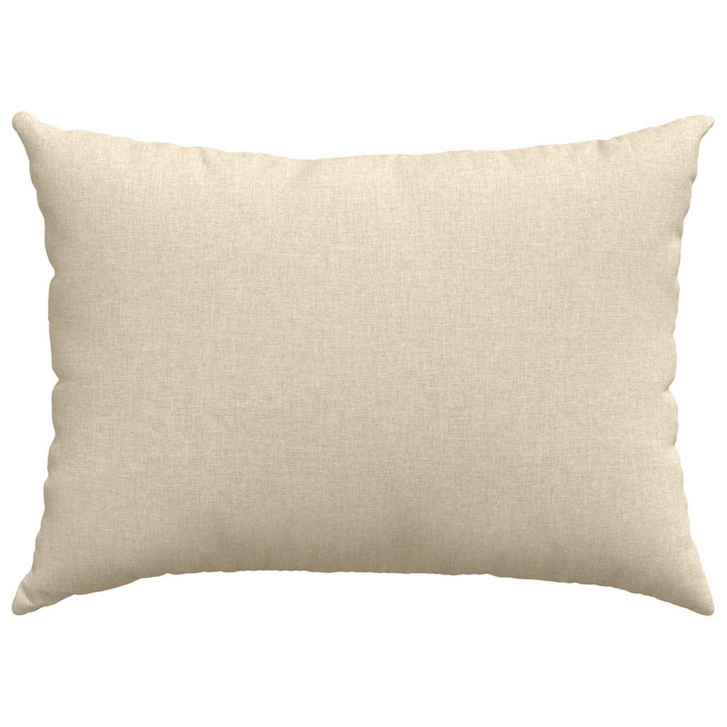 Cuscini da Divano 2 pcs Crema 70 x 50 cm Tessuto