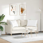 Cuscini da Divano 2 pcs Bianco 70 x 50 cm Tessuto