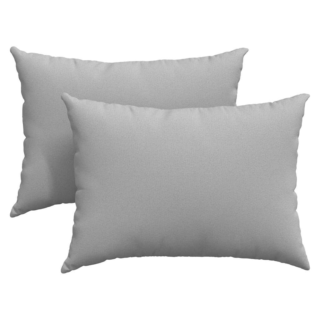 Cuscini da Divano 2 pcs Grigio Nuvola 70 x 50 cm Tessuto