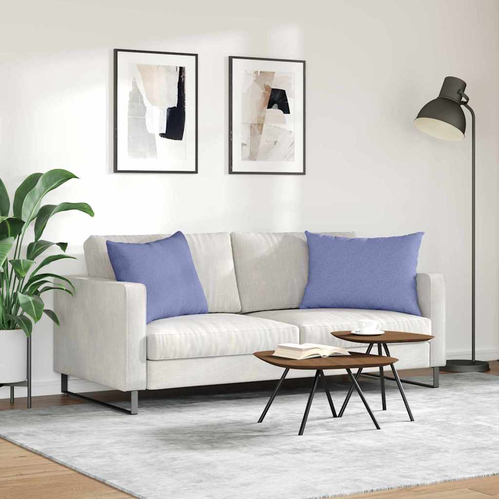 Cuscini da Divano 2 pcs Blu jeans 70 x 50 cm Tessuto