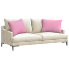 Cuscini da Divano 2 pcs Rosa 70 x 50 cm Tessuto