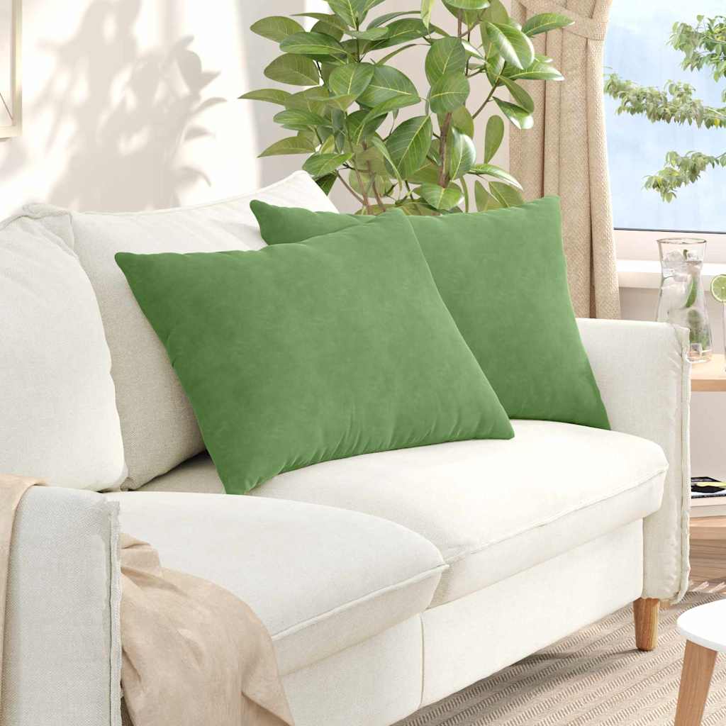 Cuscini da Divano 2 pcs Verde chiaro 70 x 50 cm