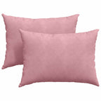 Cuscini da Divano 2 pcs Rosa 70 x 50 cm Tessuto in Cords