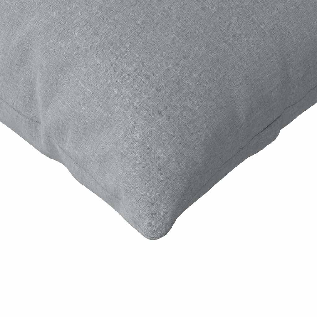 Cuscini da Divano 2 pcs Grigio chiaro 120 x 40 cm Tessuto