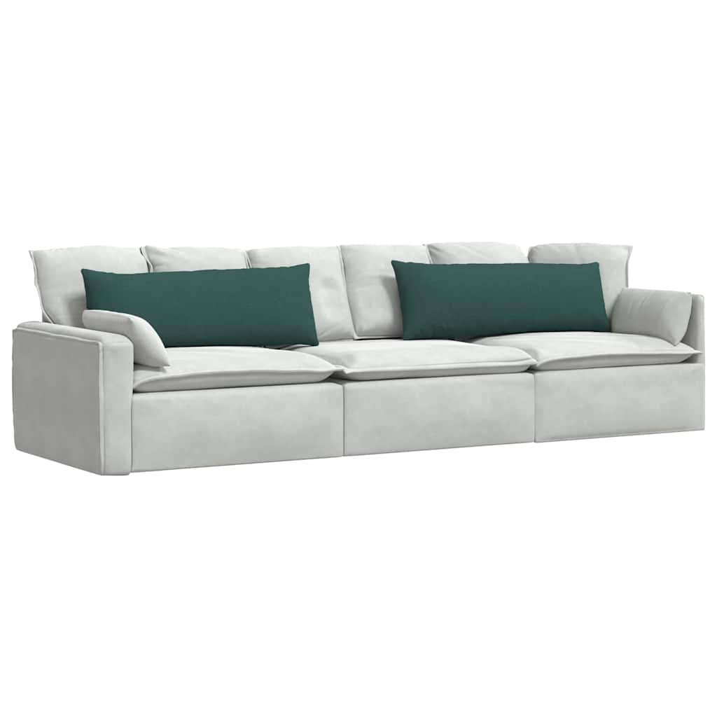Cuscini da Divano 2 pcs Verde Scuro 120 x 40 cm Tessuto