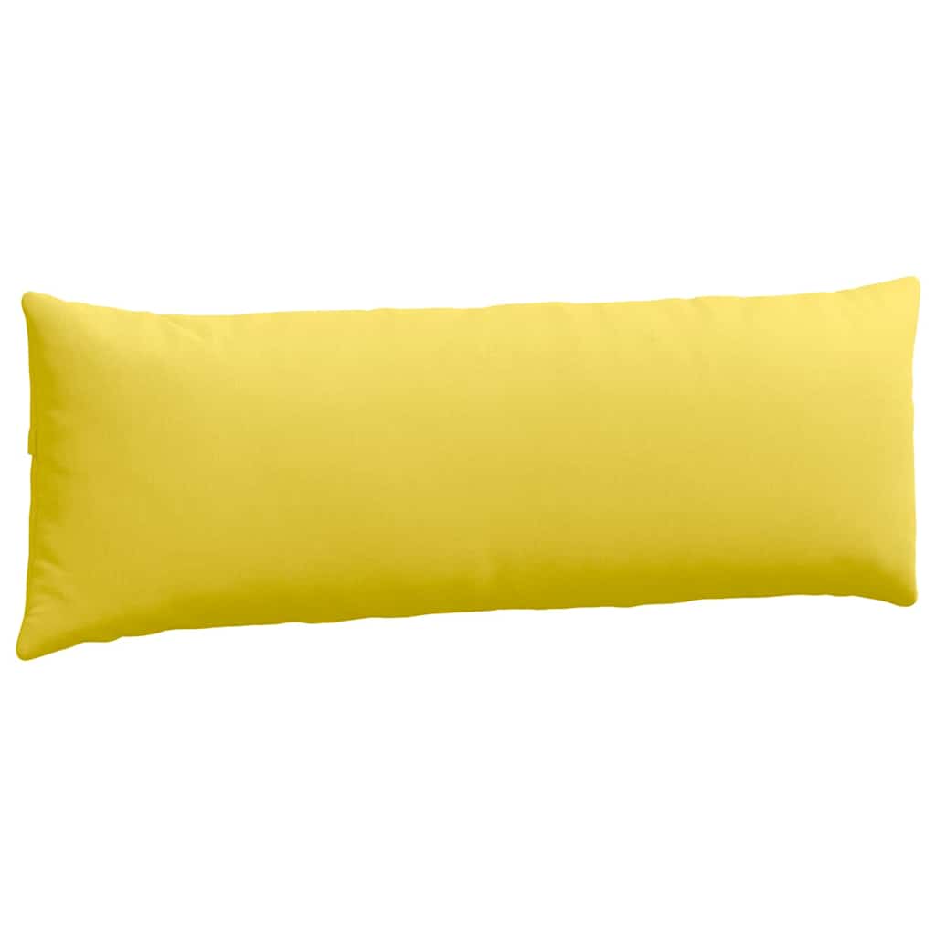 Cuscini da Divano 2 pcs Giallo Chiaro 120 x 40 cm Tessuto
