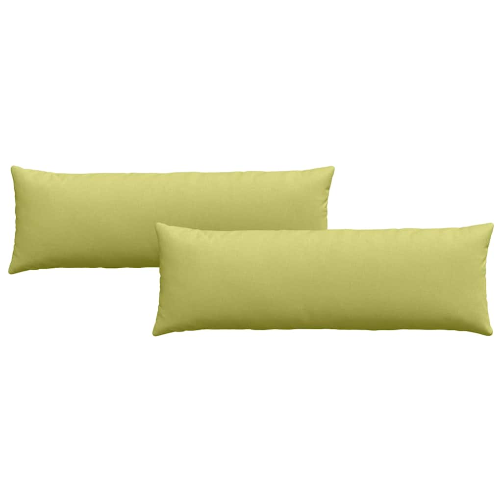 Cuscini da Divano 2 pcs Verde chiaro 120 x 40 cm Tessuto
