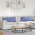 Cuscini da Divano 2 pcs Blu jeans 120 x 40 cm Tessuto