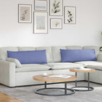 Cuscini da Divano 2 pcs Blu jeans 120 x 40 cm Tessuto