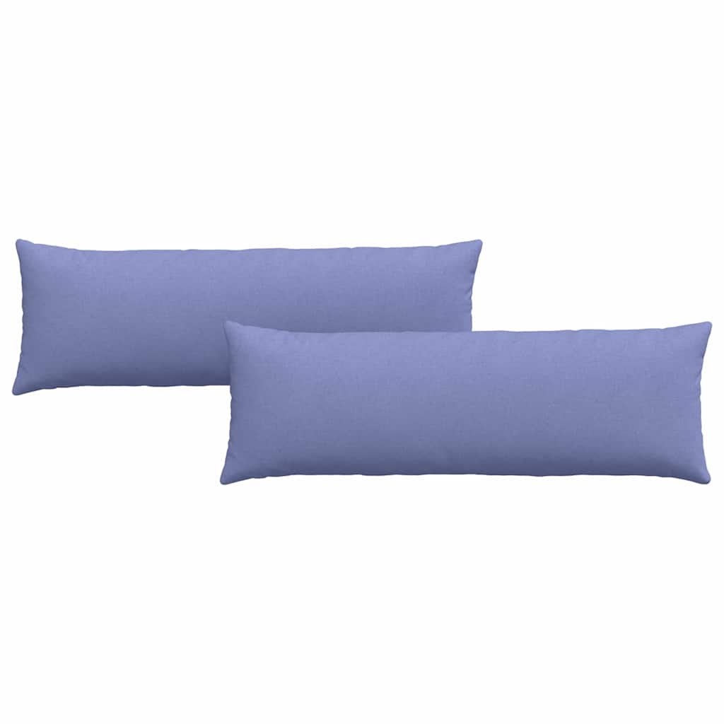 Cuscini da Divano 2 pcs Blu jeans 120 x 40 cm Tessuto
