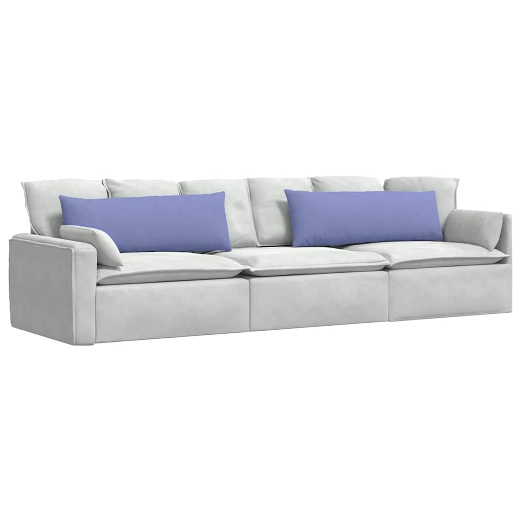 Cuscini da Divano 2 pcs Blu jeans 120 x 40 cm Tessuto