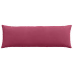 Cuscini da Divano 2 pcs Rosso Vino 120 x 40 cm Tessuto in Cords