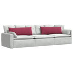 Cuscini da Divano 2 pcs Rosso Vino 120 x 40 cm Tessuto in Cords
