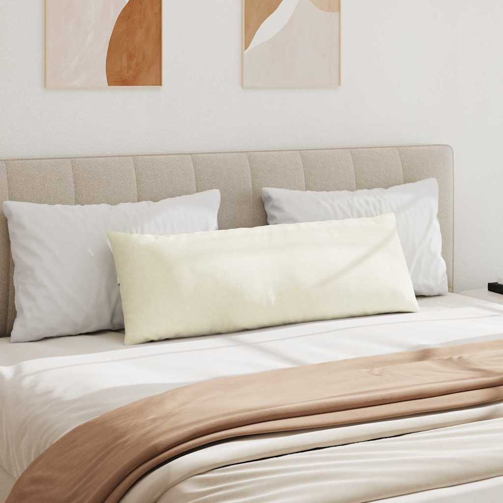 Cuscini da Divano 2 pcs Crema 120 x 40 cm Tessuto in Cords