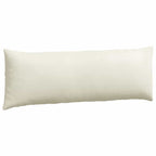 Cuscini da Divano 2 pcs Crema 120 x 40 cm Tessuto in Cords