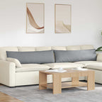 Cuscini da Divano 2 pcs Grigio chiaro 145 x 40 cm Tessuto