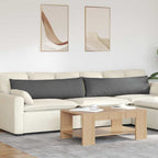 Cuscini da Divano 2 pcs Grigio scuro 145 x 40 cm Tessuto