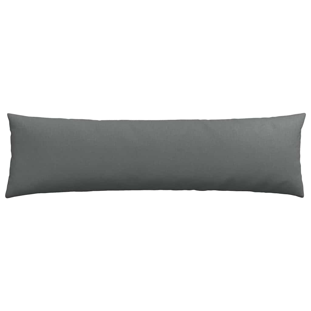 Cuscini da Divano 2 pcs Grigio scuro 145 x 40 cm Tessuto