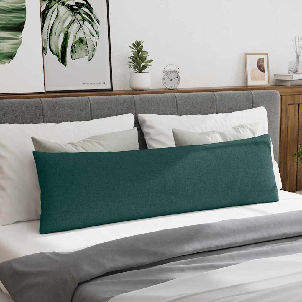 Cuscini da Divano 2 pcs Verde Scuro 145 x 40 cm Tessuto