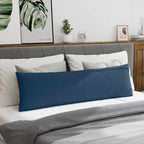 Cuscini da Divano 2 pcs Blu 145 x 40 cm Tessuto