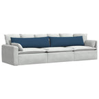 Cuscini da Divano 2 pcs Blu 145 x 40 cm Tessuto