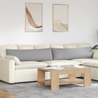 Cuscini da Divano 2 pcs Grigio Nuvola 145 x 40 cm Tessuto