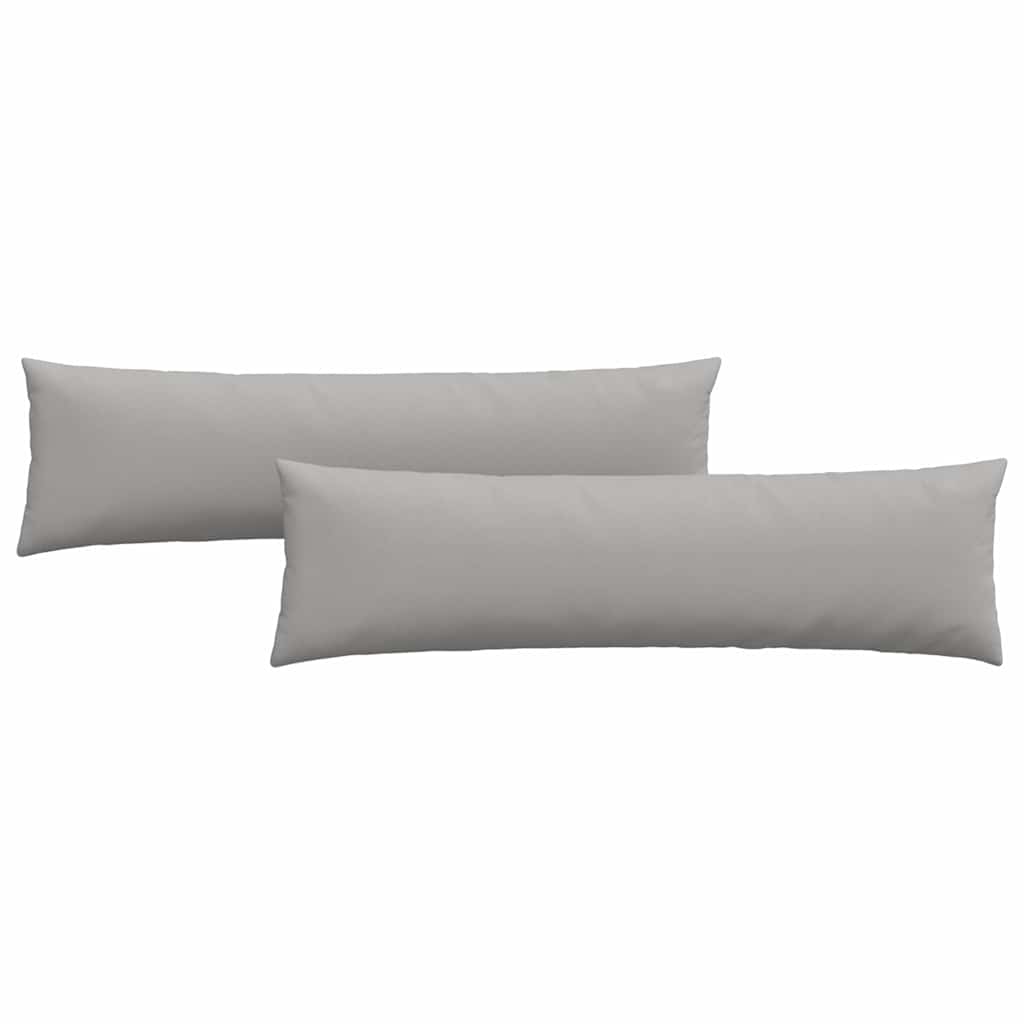 Cuscini da Divano 2 pcs Grigio Nuvola 145 x 40 cm Tessuto