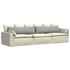 Cuscini da Divano 2 pcs Grigio Nuvola 145 x 40 cm Tessuto