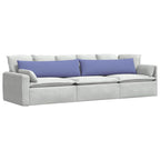 Cuscini da Divano 2 pcs Blu jeans 145 x 40 cm Tessuto