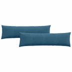 Cuscini da Divano 2 pcs Blu 145 x 40 cm Tessuto in Cords